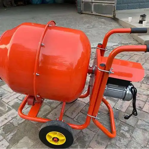 手推式混凝土搅拌机 电动水泥砂浆搅拌机 小型电动滚筒式拌料机