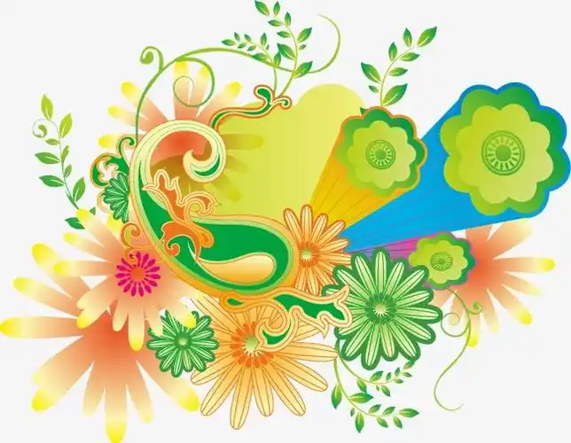 设计元素 其他 装饰图案 > 手绘彩色花朵图案 [版权图片] 找相似下一