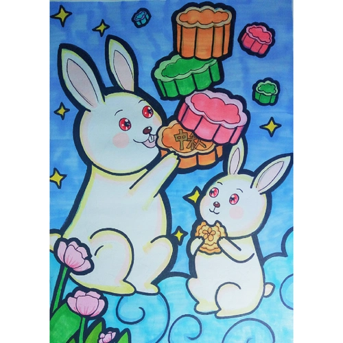 中秋节儿童画