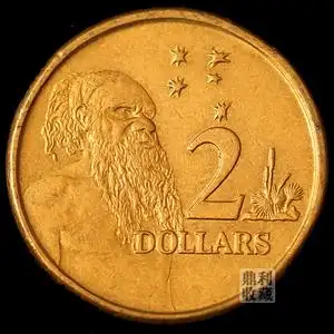 满30包邮 澳大利亚2元铜币 土著人20.4mm 大洋洲外国硬币钱币外币