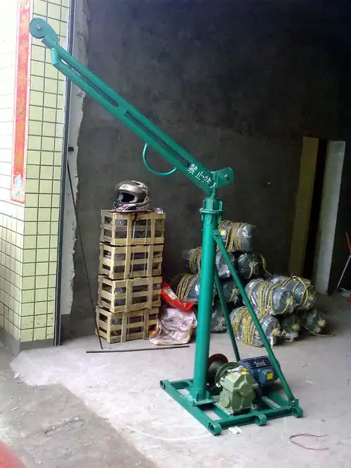 厂家直销 家用小型提升机小吊机 室外吊粮机 建筑用吊运机