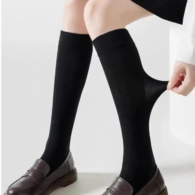 穿上它,我的小腿瞬间变得修长,而且还很舒适.黑色百