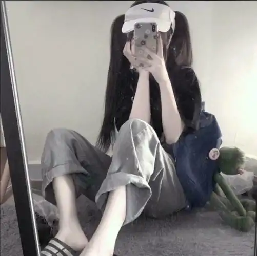 【真人】手机挡脸女头