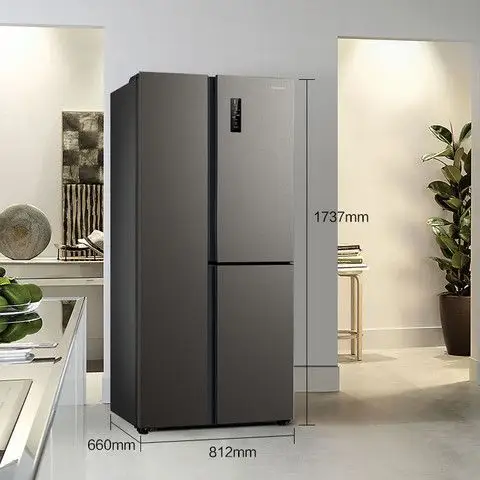 hisense 海信 bcd-398wfk1dpq t型 三门冰箱 398l