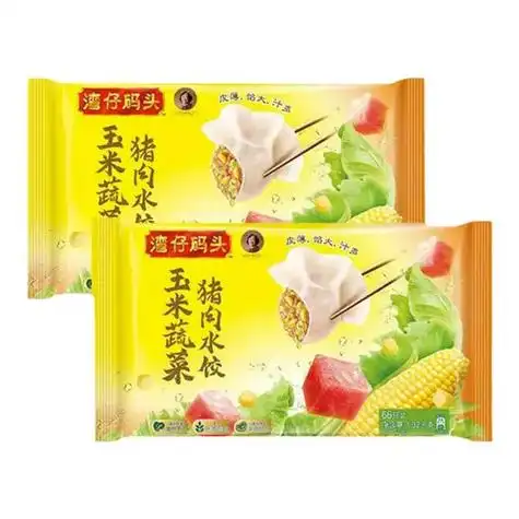 湾仔码头速食营养早餐玉米白菜三鲜猪肉水饺1320g蒸饺煎饺饺子