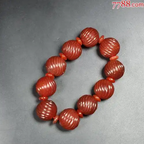 旧藏老玛瑙手串1