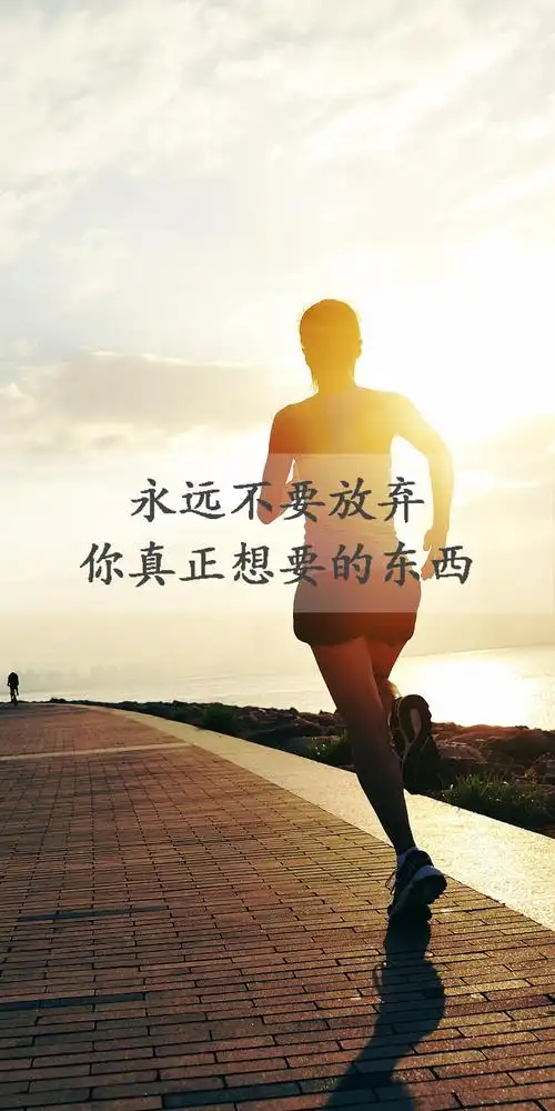 永远不要放弃你真正想要的东西手机锁屏壁纸