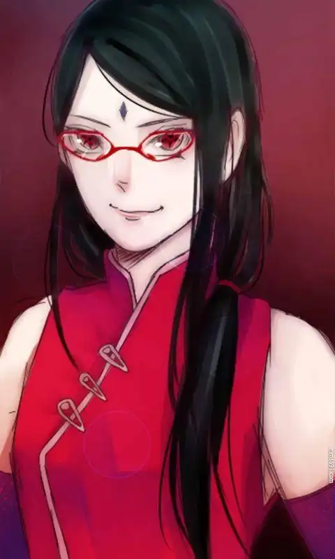 火影忍者佐助和樱的女儿宇智波佐良娜uchiha sarada手机壁纸图片(8)