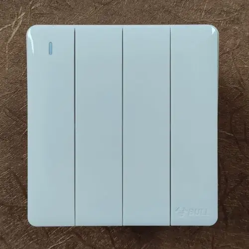 公牛装饰开关g28无边框白色光面