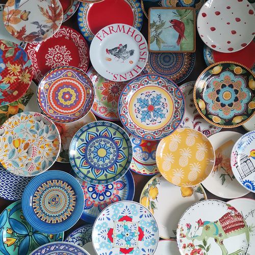 蜗牛波西米亚家用菜盘创意装饰挂盘中东彩绘盘子盘