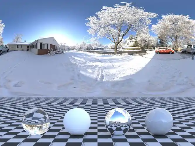 hdr:户外雪景冬天冬季环境照明贴图 626cg资源站_626cg资源站