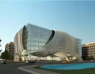 现代弧形办公建筑