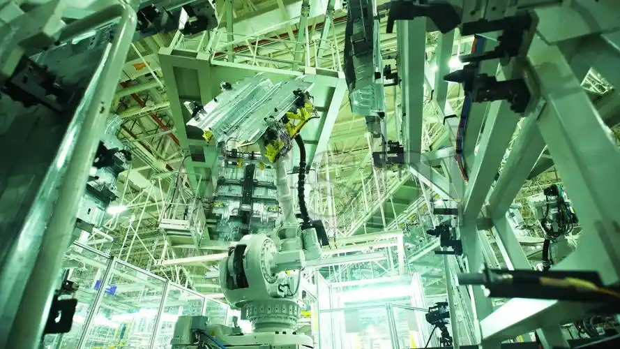 视频素材 实拍视频 工业农业 现代化智能汽车生产线来自视频原始文件