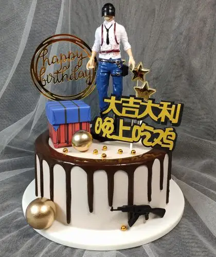 仿真蛋糕模型生日蛋糕生日网红样品吃鸡模具仿真水果