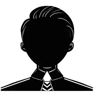 商务人物头像剪影