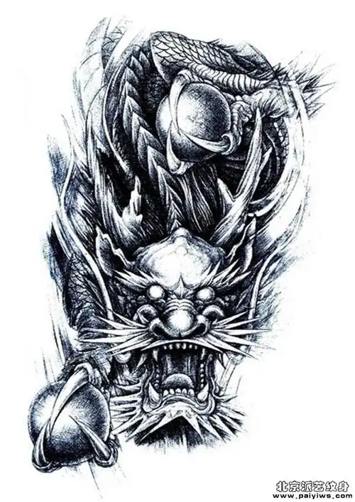 臂的图腾纹身手稿