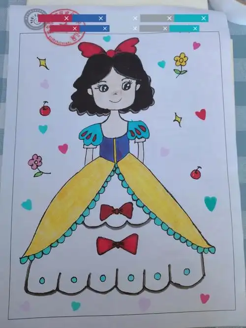 白雪公主人物简笔画