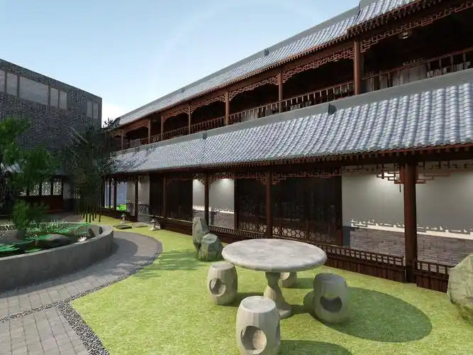 益阳7000平中式养老院,复古式,庭院深深深几许