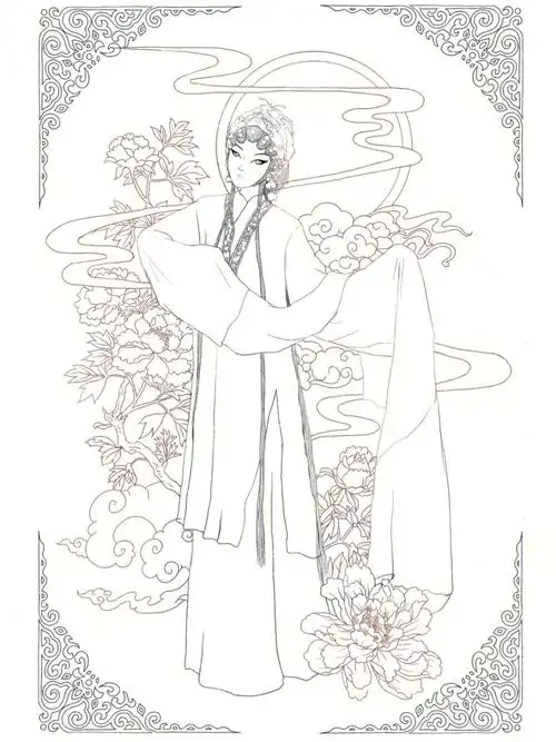 人物插画  #古风插画  #线稿  #国风  #插画  #原创插画