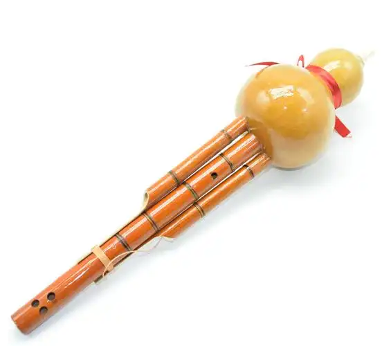 批发景区云南葫芦丝乐器天然凤尾竹双音初学教学葫芦丝地摊热卖