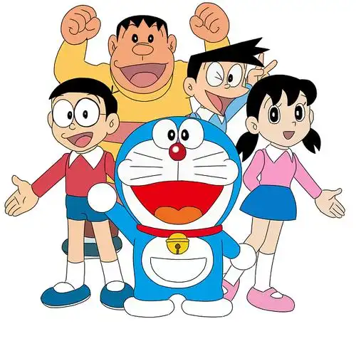 哆啦a梦主要角色合影