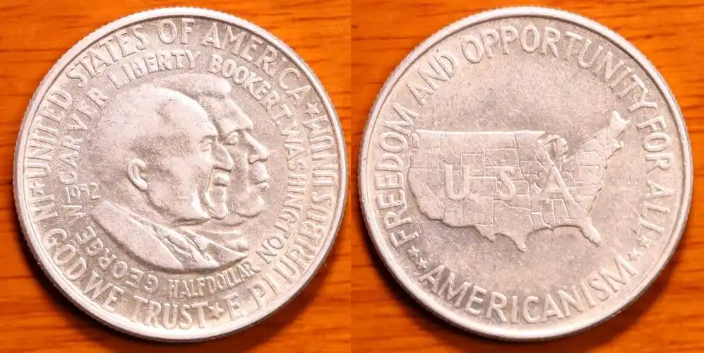 美国纪念银币1952年 50美分(大图展示)