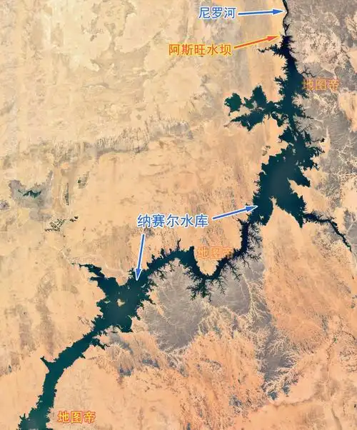 世界最大人工湖纳赛尔水库解决埃及全国的用水