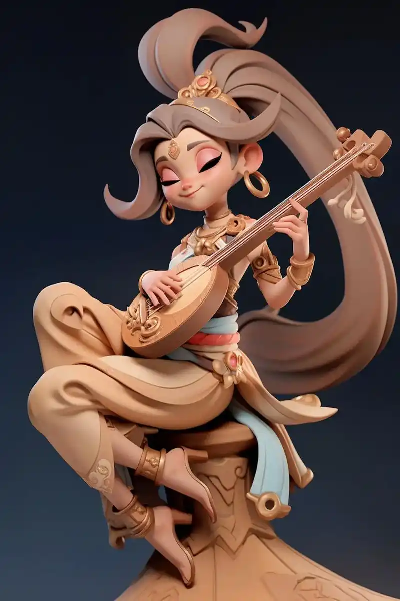 翩若惊鸿,婉若游龙. 国风手办小洛神. 咒语 :dy - 抖音