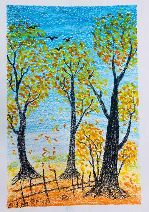 包头市第一实验小学南海分校——秋天"悄悄画"四年级作品投票