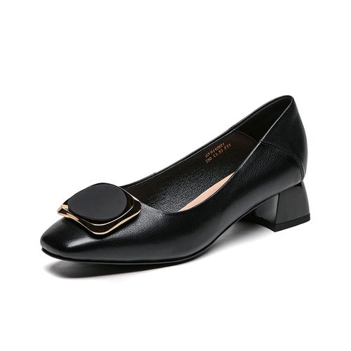 红蜻蜓女皮鞋真皮正品