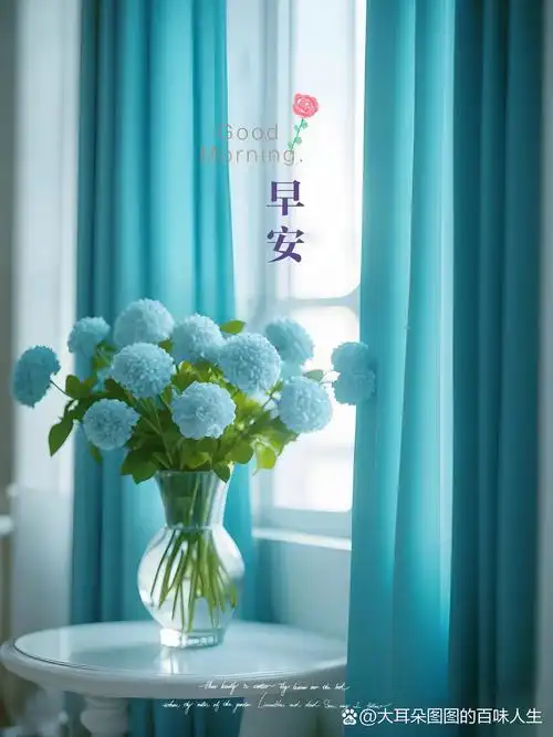 早安,美好的一天从这束鲜花和美好祝福开始!