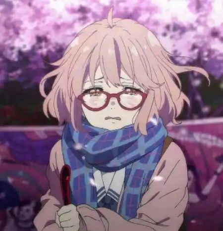 我想要几张笑着流泪的二次元女性图片,温柔又哀伤的感觉