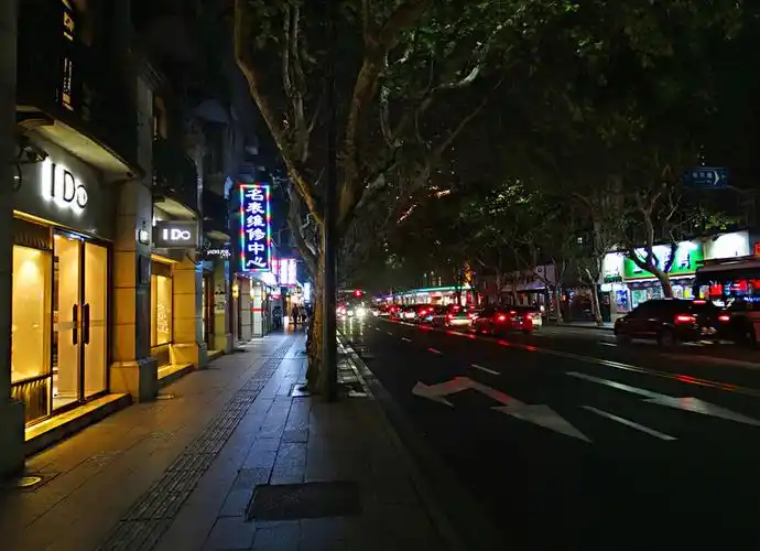 夜归途中的街景小dc手持拍摄