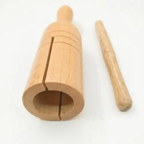 奥尔夫单响筒 单响梆子 响筒 梆子 榉木单响筒