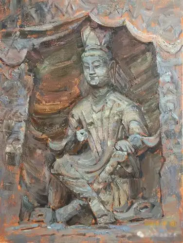 《云冈石窟十六窟菩萨》