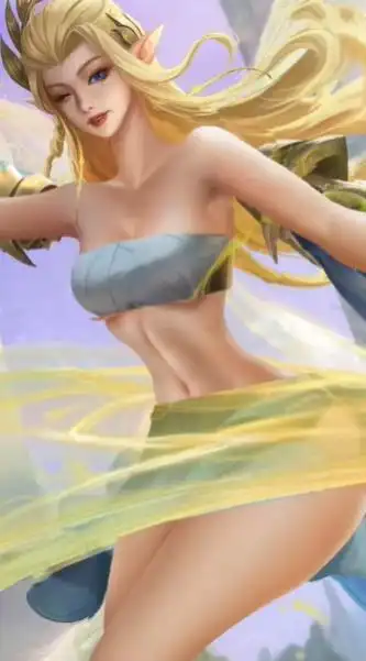 王者荣耀艾琳精灵之舞去布料无爱心2022原图