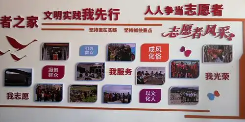 雁石文明实践所墙体文化.