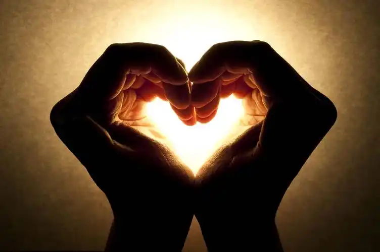 创意心形的手势高清图片