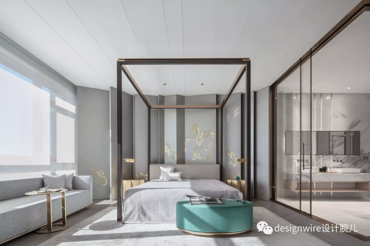 梁建国设计 新中式卧室