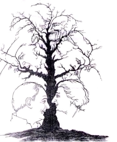 这是一棵树,是由人的脸组成的,那你能看出多少张人脸呢?