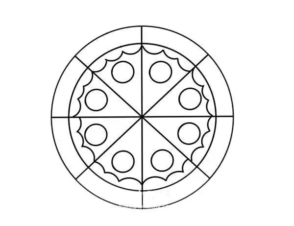 狗吃披萨简笔画