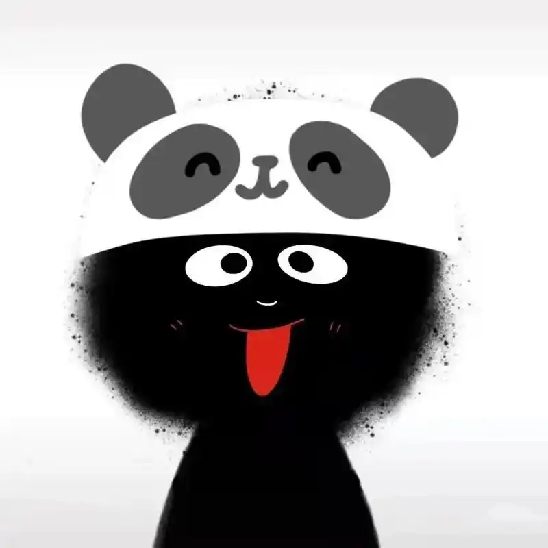 小黑煤球 太可爱啦 ! # 头像