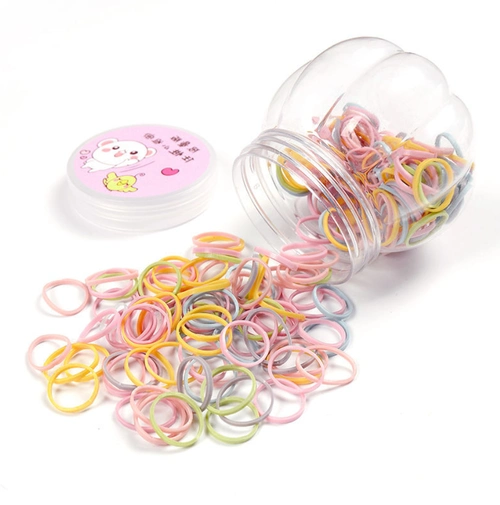 宝宝皮筋婴儿不伤发橡皮筋儿童一次性皮筋萌扎小揪揪拇指发圈头绳