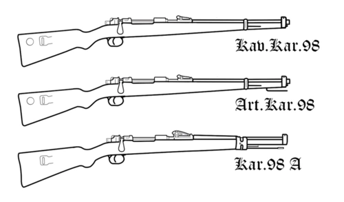 了毛瑟98式步枪,也就是后来咱们说的gewehr(步枪) m1898,简称为gew98