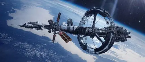 科幻未来 2055年 新星号探索飞船 场景概念设计