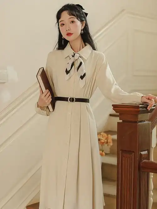 幼师教师证资格面试衣服女装秋冬季连衣裙教资穿搭服装公务员正装