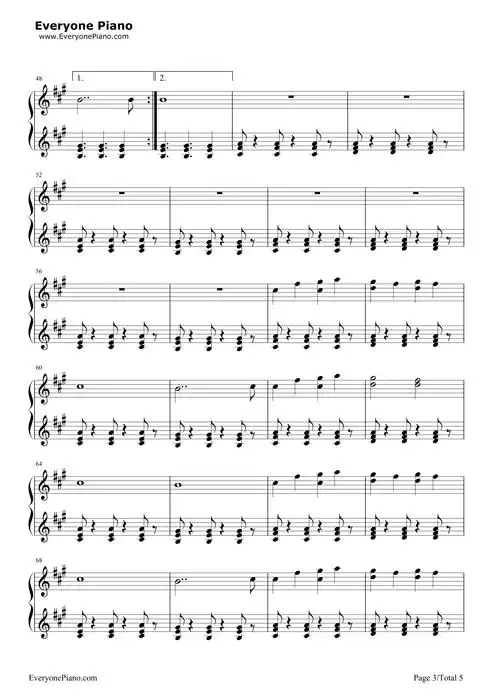 cheap thrills-sia五线谱预览3