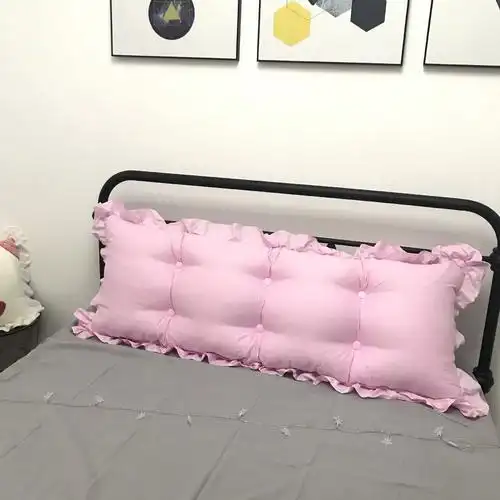 韩版高棉床头软包靠垫大靠背公主双人长靠枕可拆洗靠枕床头床靠