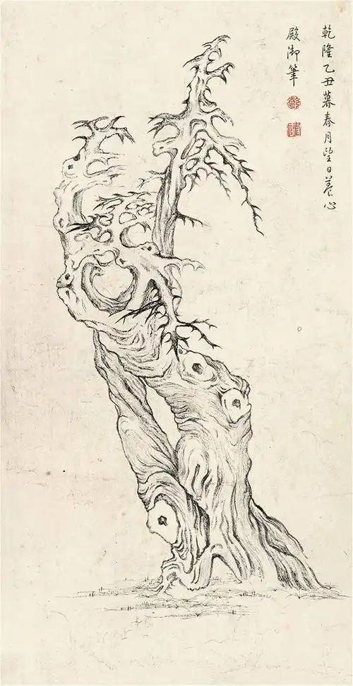 乾隆枯树图