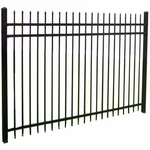 18米黑色锌钢热镀锌护栏庭院栏杆喷塑铁栅栏绿化围挡护栏现货